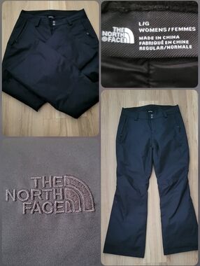The North Face Snow Pants Womens Large Black Insulated Ski Snowboard Winter